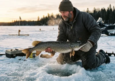 Northern Pike Ice Fishing: Rigging, Tactics & Trophy Care