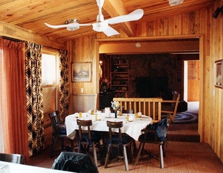 Fly in fishing lodge dinning room | Cobham River Lodge