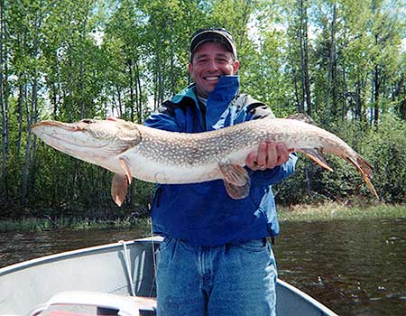 Trolling for Northern Pike Fishing in Canada
