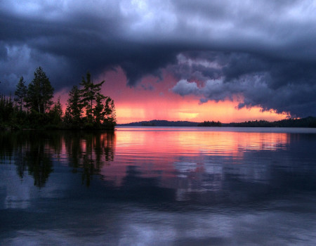 Stormy Sunset on the Cobham River