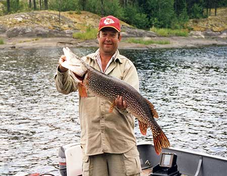 Monster pike landed last summer in Northern Manitoba Canada. #1 Fly in fishing lodge.