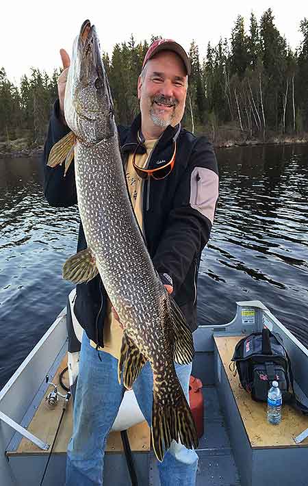 Fishing for Monster Northern Pike, Monster Pike Fishing in Northern Manitoba Canada