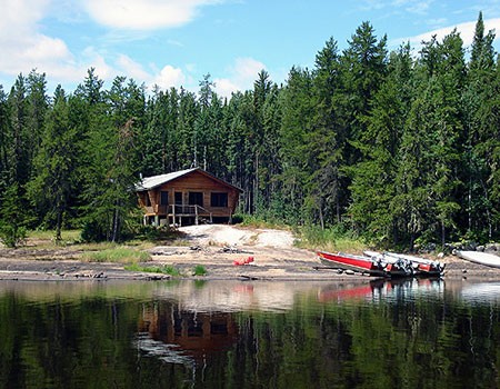 Fly in Canadian Outpost in Manitoba Canada. Manitoba Canadian cabin.