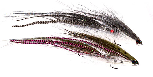Close-up of The Deliveryman fly-fishing fly by Andreas Andersson, showcasing its detailed craftsmanship and mix of vibrant colors.